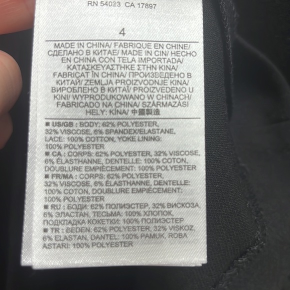 Banana Republic black and gold dress, size 4 - Picture 5 of 5